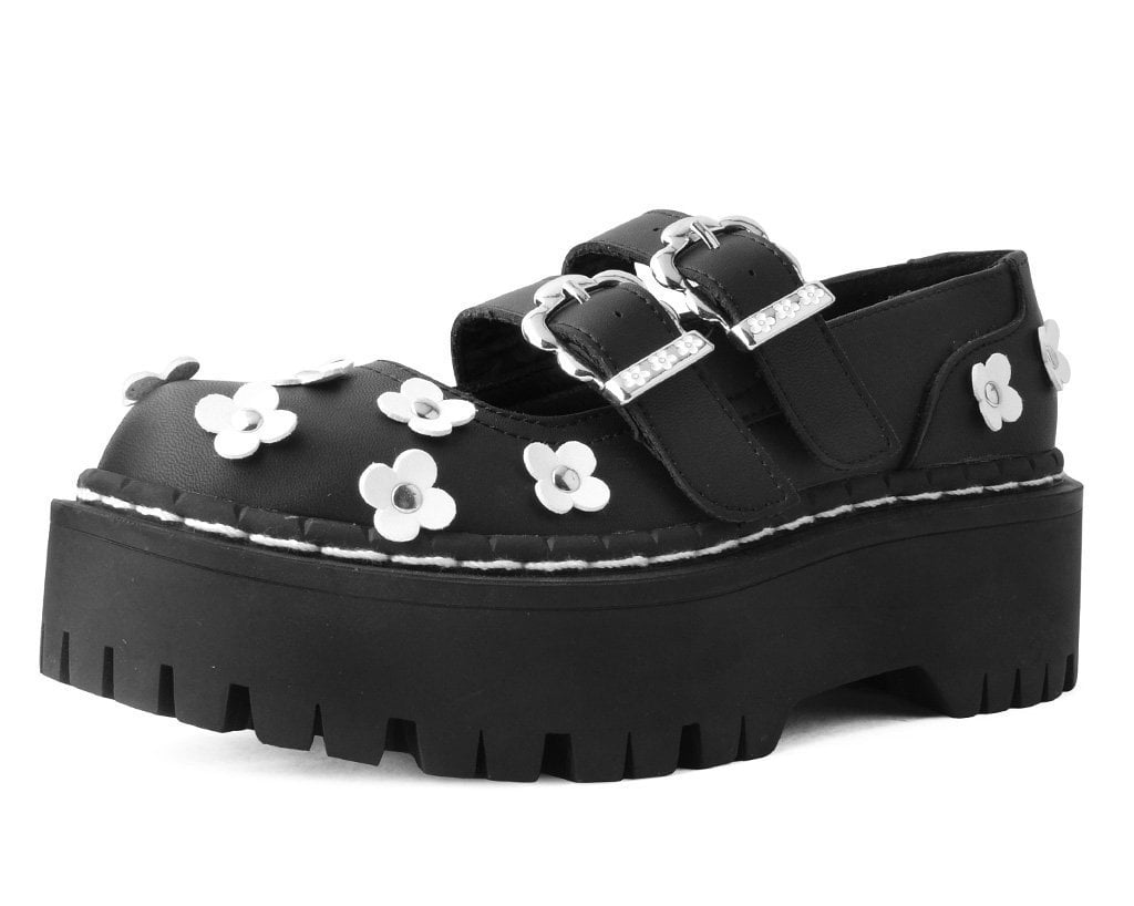 Mary jane shoes with flowers online