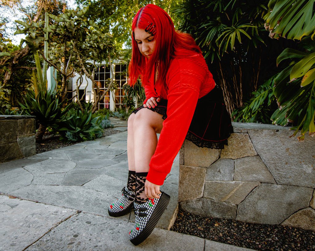 Cherry Gingham Mondo Creeper