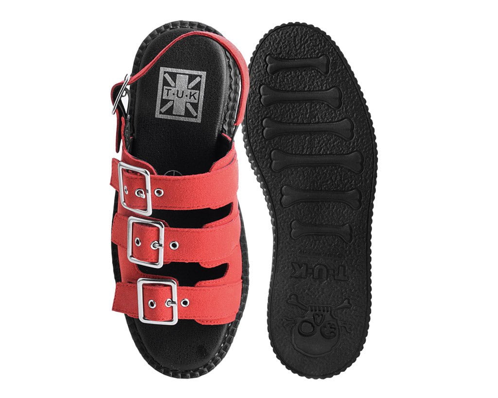 Ginger Faux Suede 3-Buckle Mondo Sandal