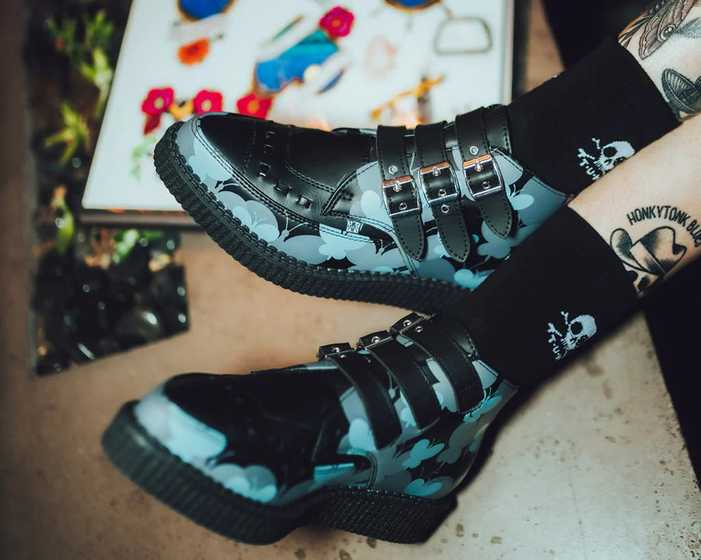 T.U.K. Creepers Platform Shoes Black — Women's 6 Men's 4 Used