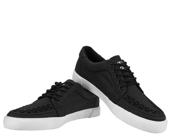 Black Twill No-Ring VLK Sneaker - T.U.K.