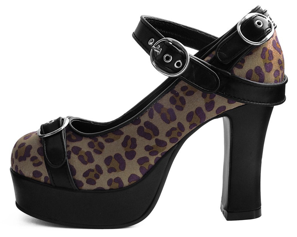Black & Leopard Classic Platform Heel