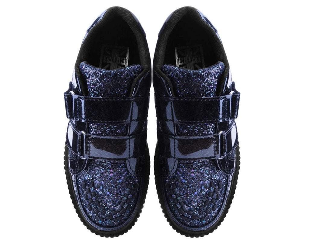 Black Hologram & Glitter Velcro Casbah Creeper