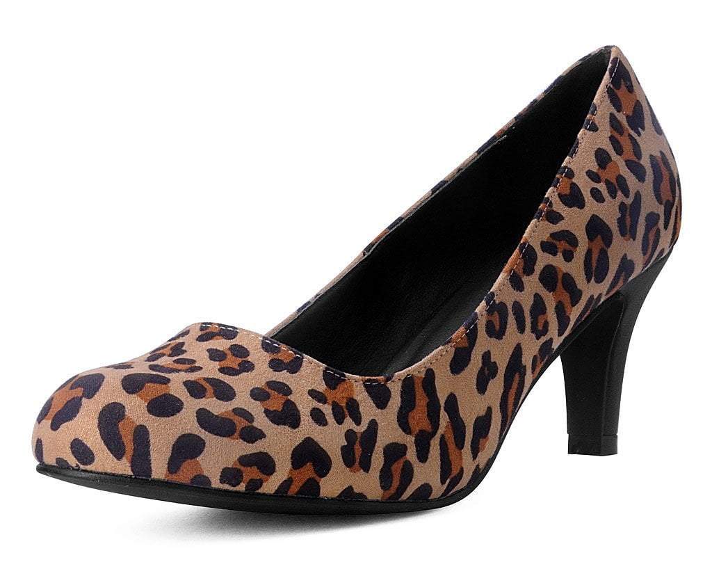 Clarks leopard shops print heels