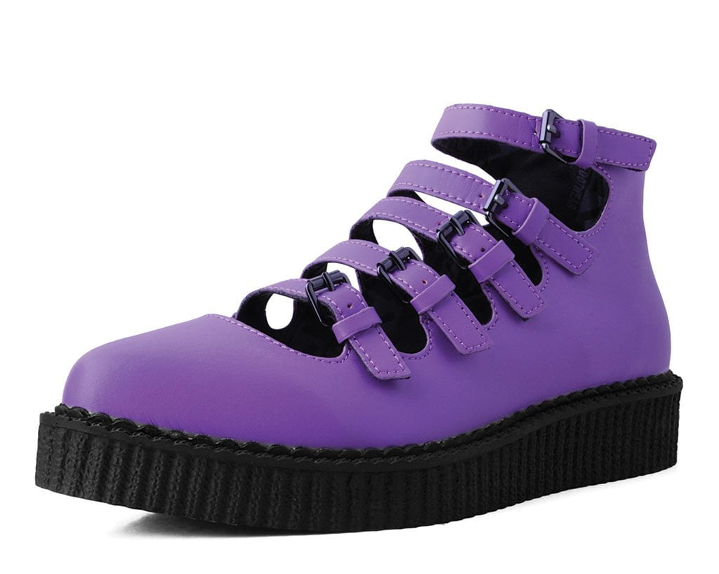 TUK Women's Pointed Mary Jane Creeper Shoes