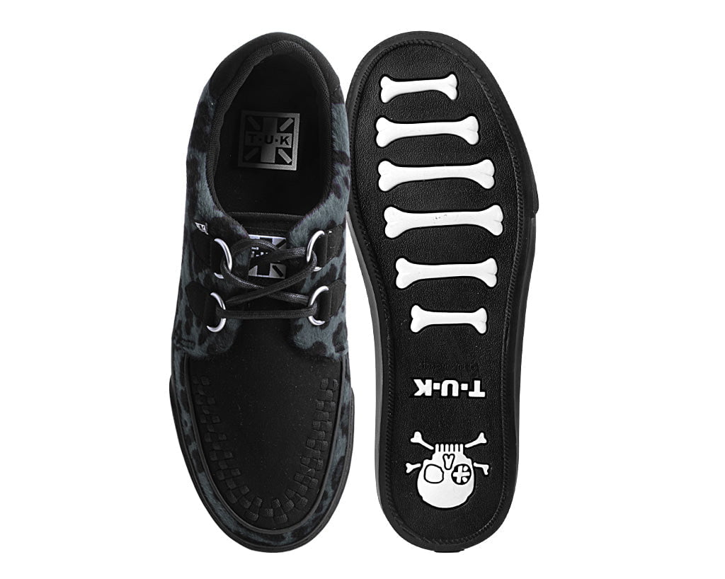 Black & Grey Leopard Hair VLK Sneaker