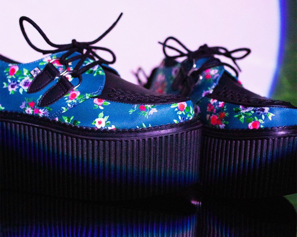 Blue Floral D-Ring Stratocreeper