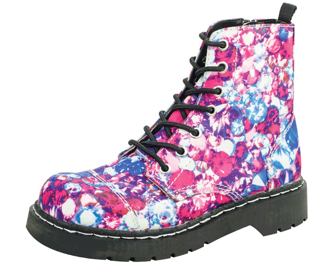 Jeweled combat boots hotsell