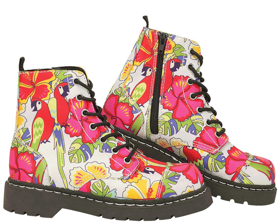 Tropical Parrot Boots - T.U.K.