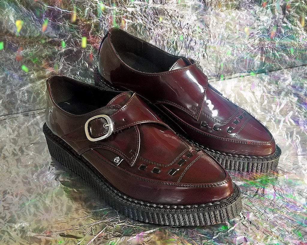 Ankle High Vegan Creepers with Buckle Strap