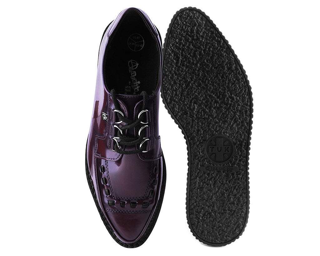 Burgundy Rub Off Pointed Anarchic Creeper