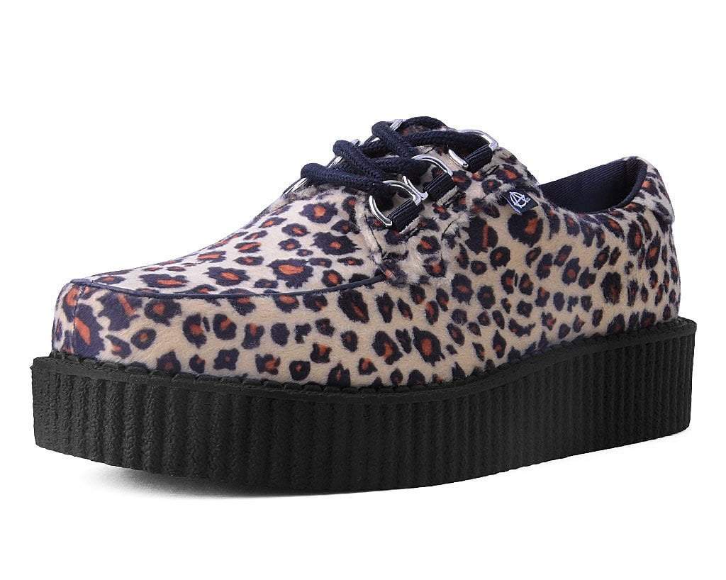 Leopard Vegan Anarchic 3 Ring Creeper Shoe T.U.K. Footwear Outlet