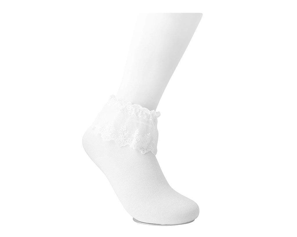 signature lace socks white women's