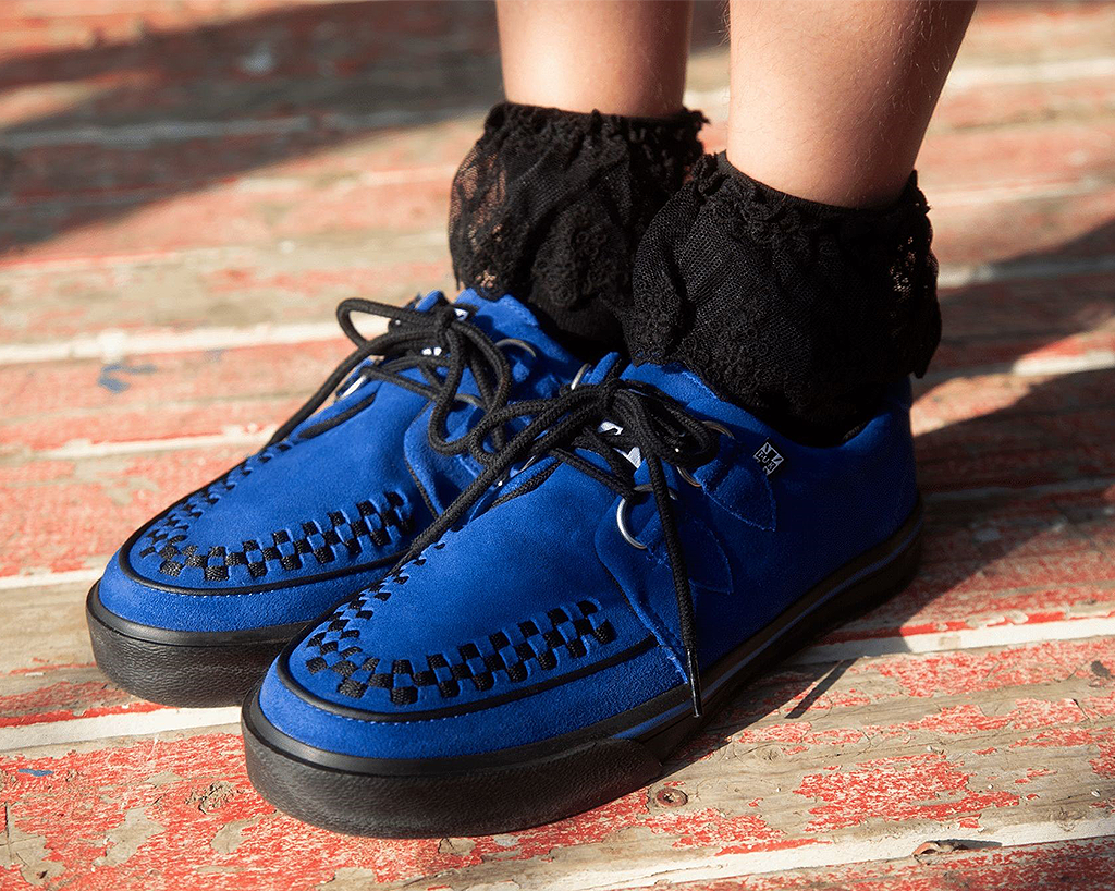 Electric blue suede shoes online