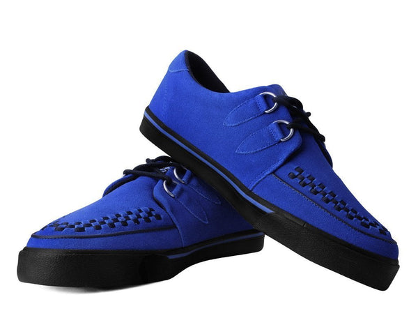 Electric Blue Suede D-Ring Sneaker