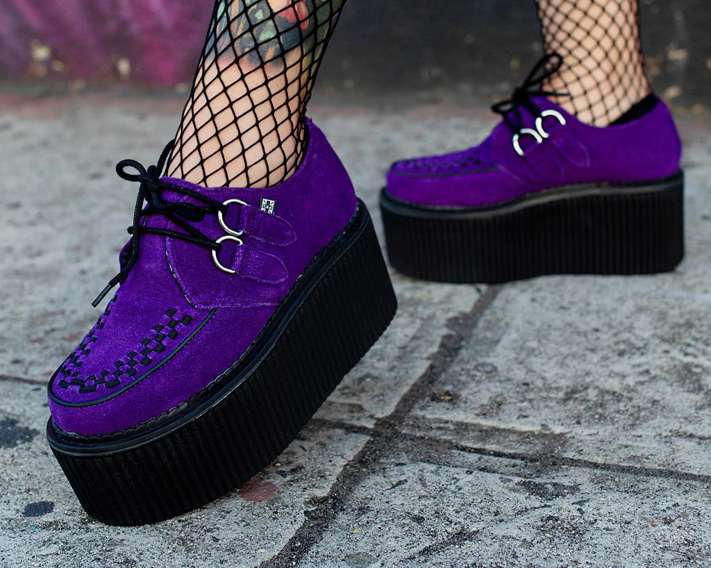 purple suede dress shoes King Purple Suede Tuxedo Shoes