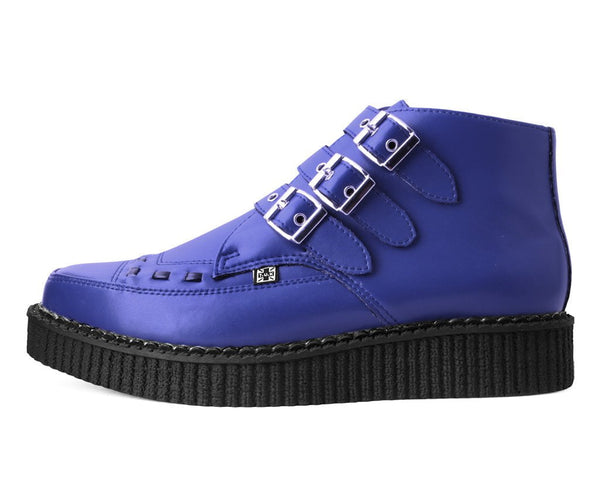Lazuli Blue TUKskin™ 3-Buckle Pointed Creeper Boot
