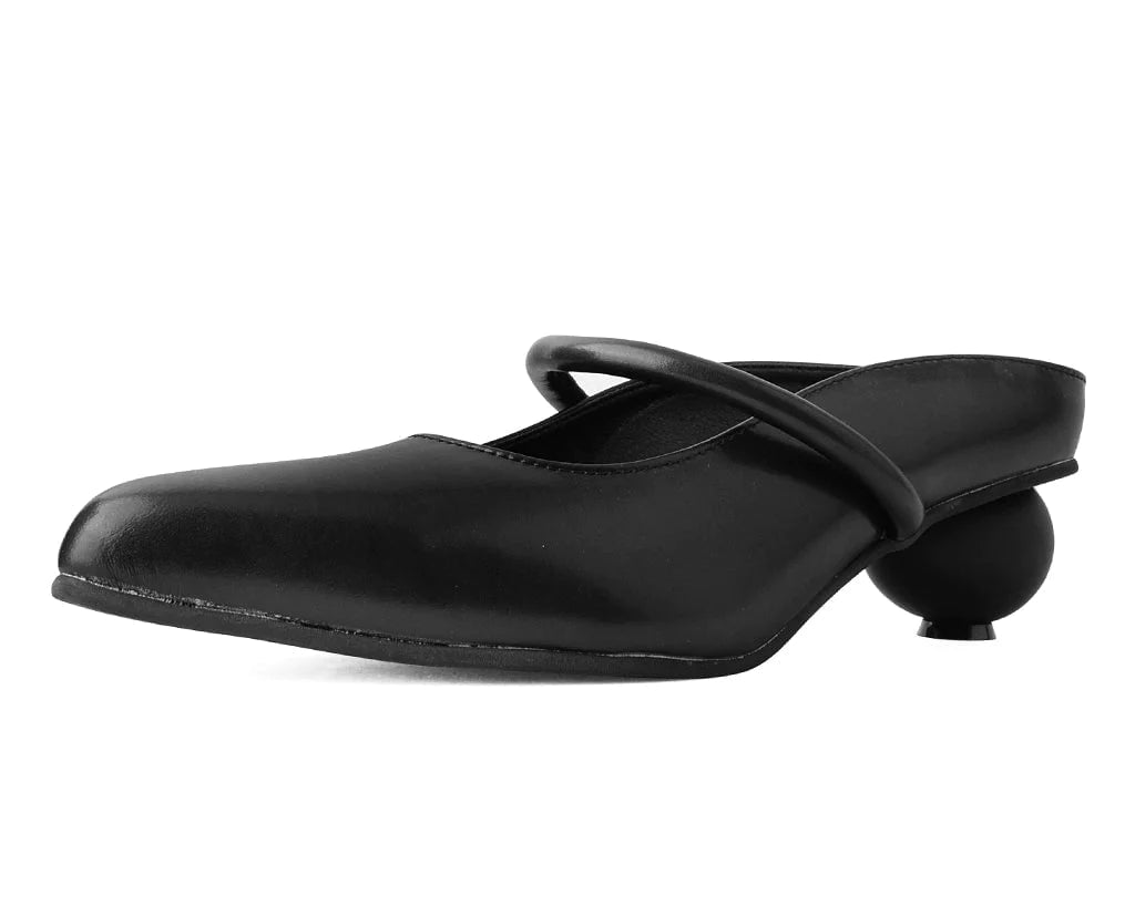 Black TUKskin™ Ball Heel