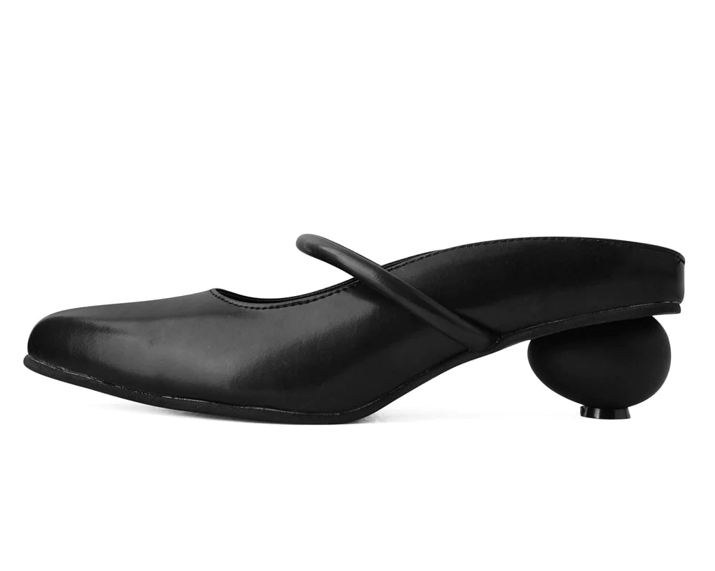 Black TUKskin™ Ball Heel