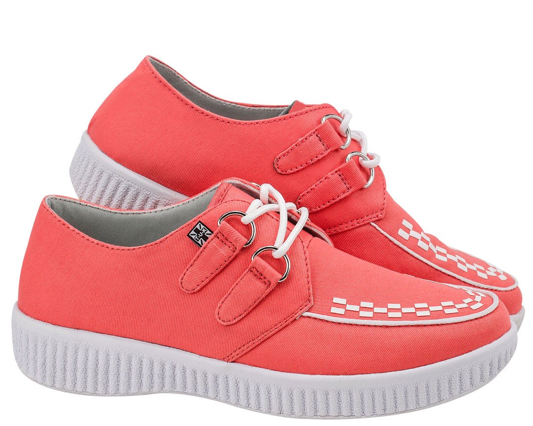 Coral Twill T.U.K. VIVA Creepers - T.U.K.