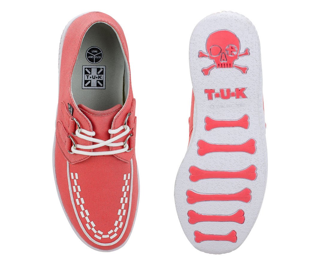 Coral Twill T.U.K. VIVA Creepers - T.U.K.