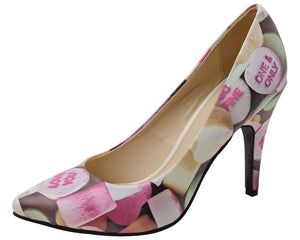 Candy Hearts Pointed Heel - T.U.K.