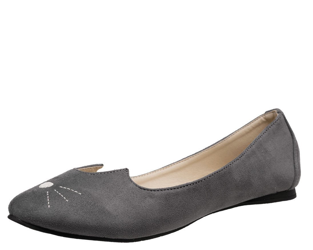 Grey Sophistakitty Flats - T.U.K.