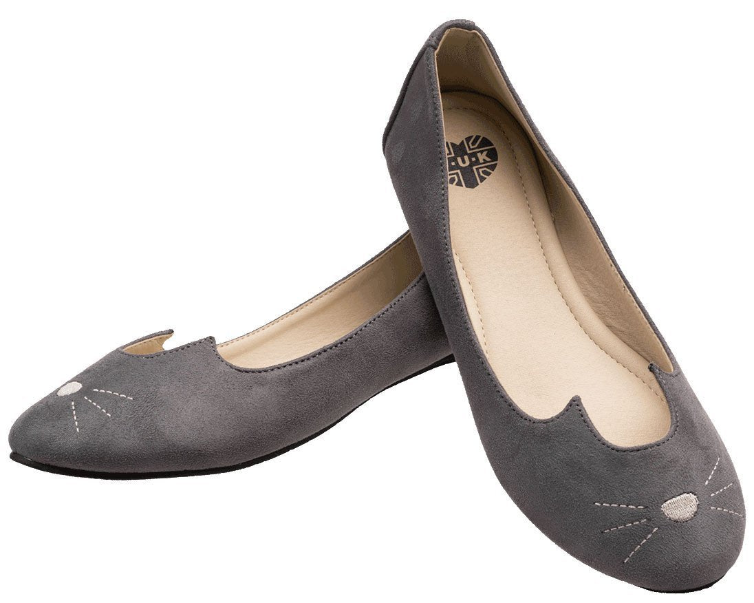 Grey Sophistakitty Flats - T.U.K.