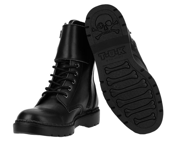 Black Top Strap Ealing Boot - T.U.K.