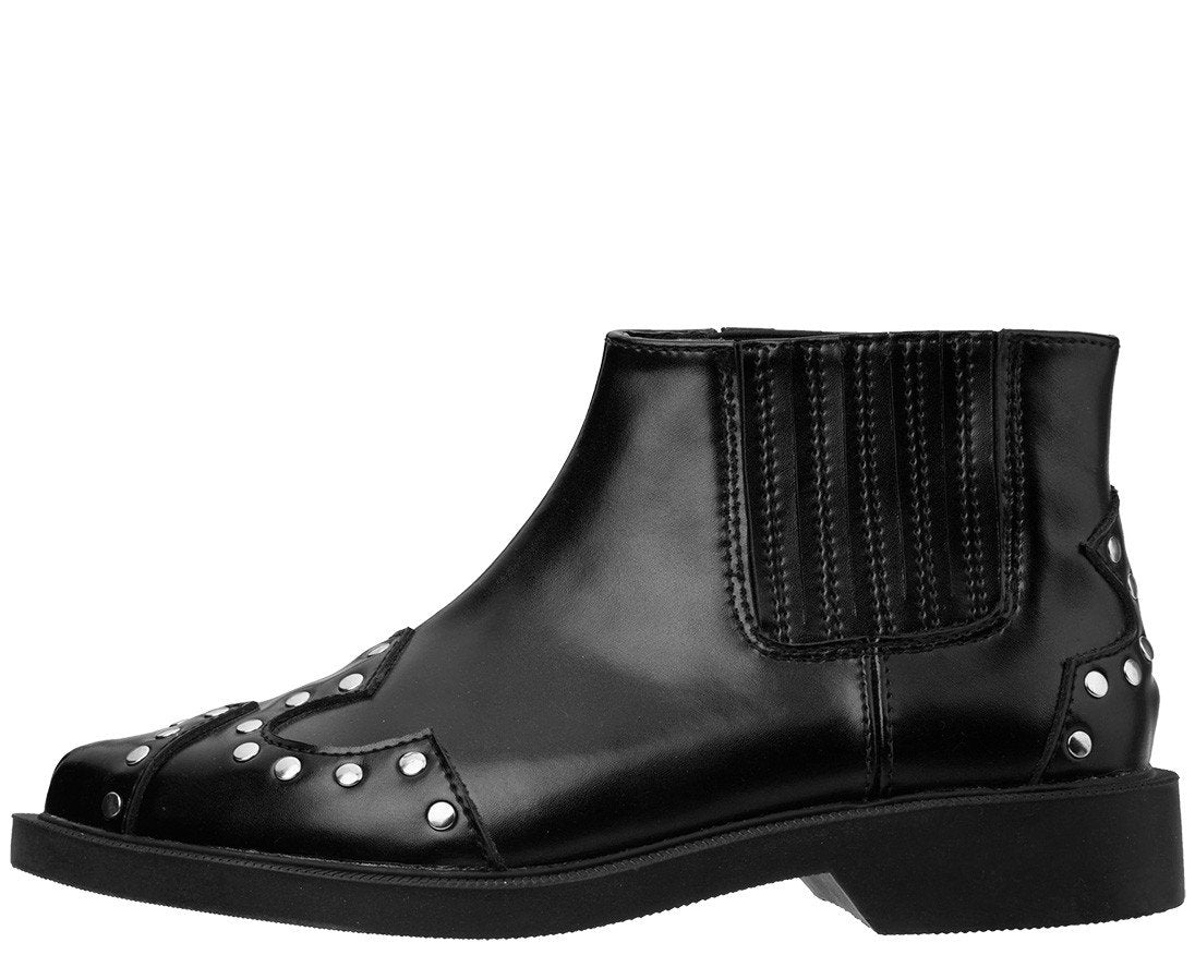 Black Studded Jam Boot 