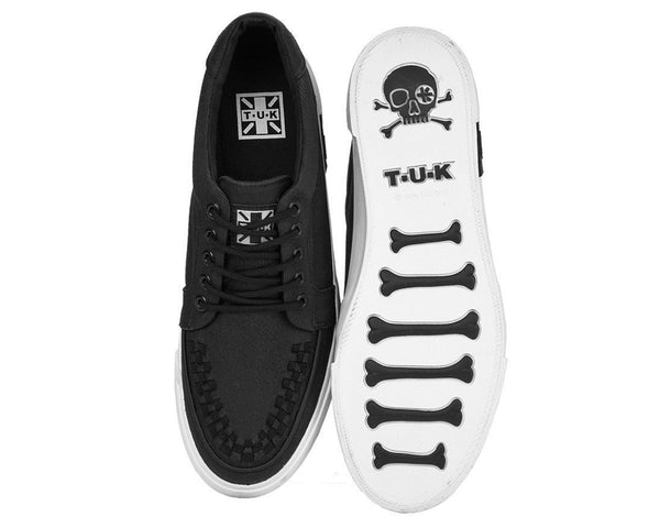 Black Twill No-Ring VLK Sneaker - T.U.K.