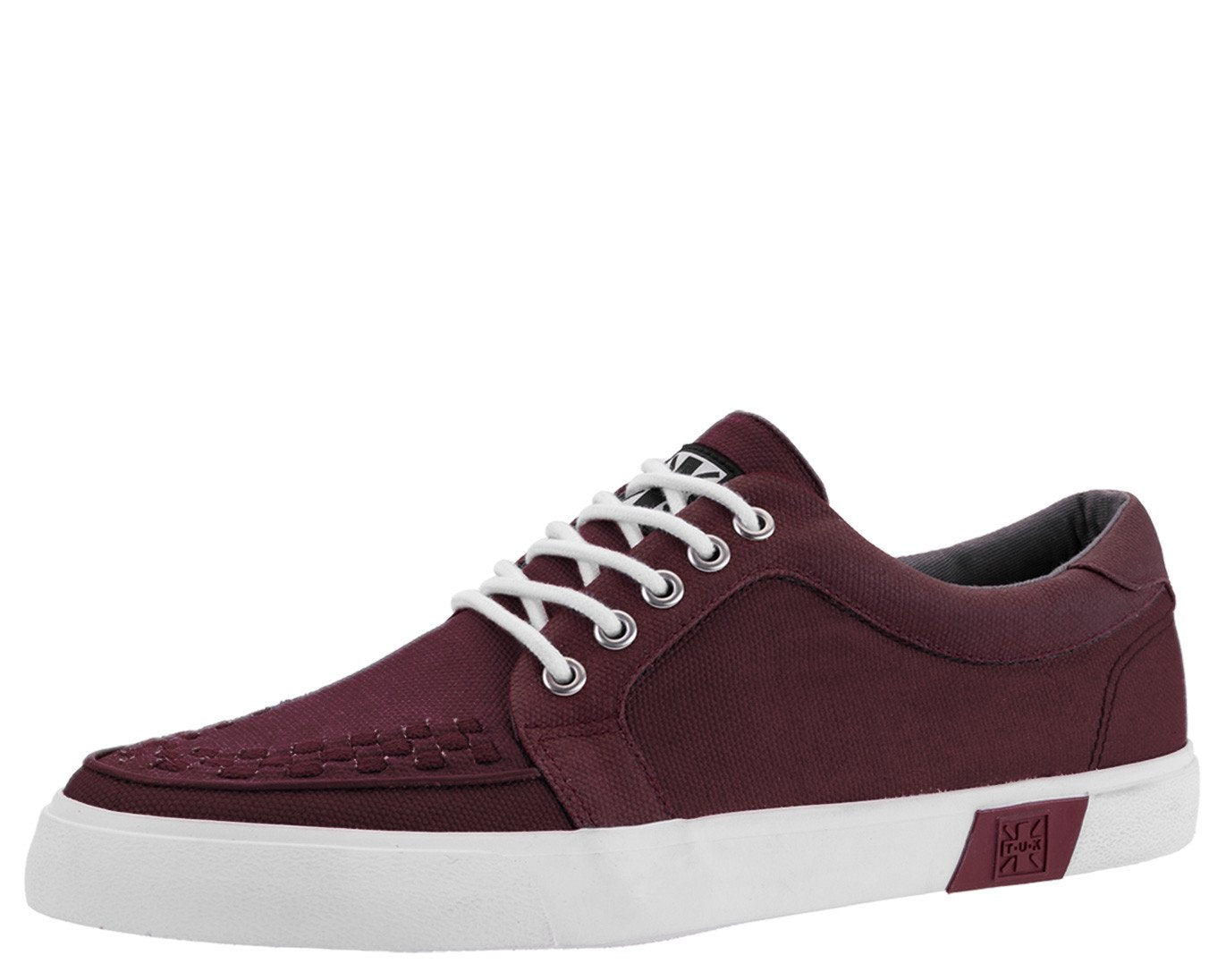 Burgundy Twill No-Ring VLK Sneaker - T.U.K.