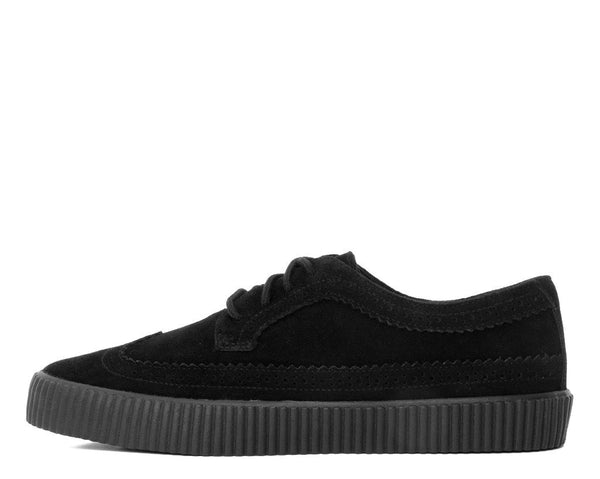 Black Suede EZC Brogue Shoes 