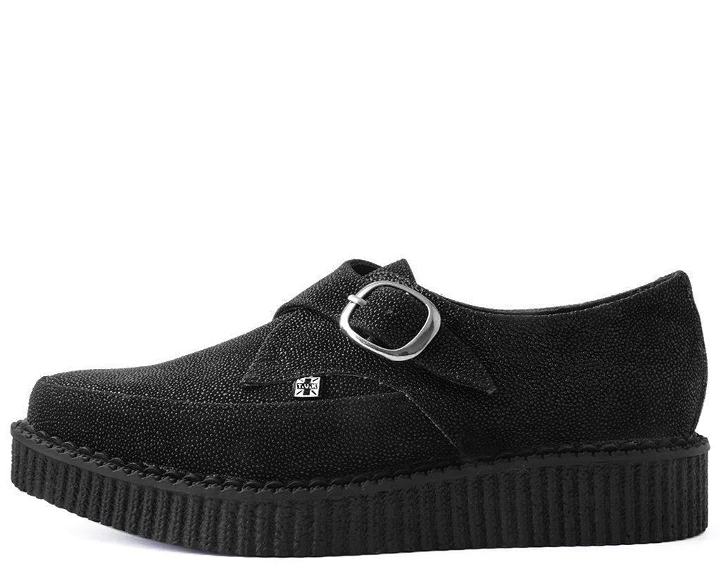 Black Stingray Pointed Buckle Creeper 