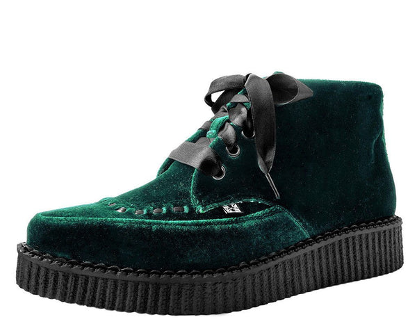 Emerald Velvet Pointed Boot