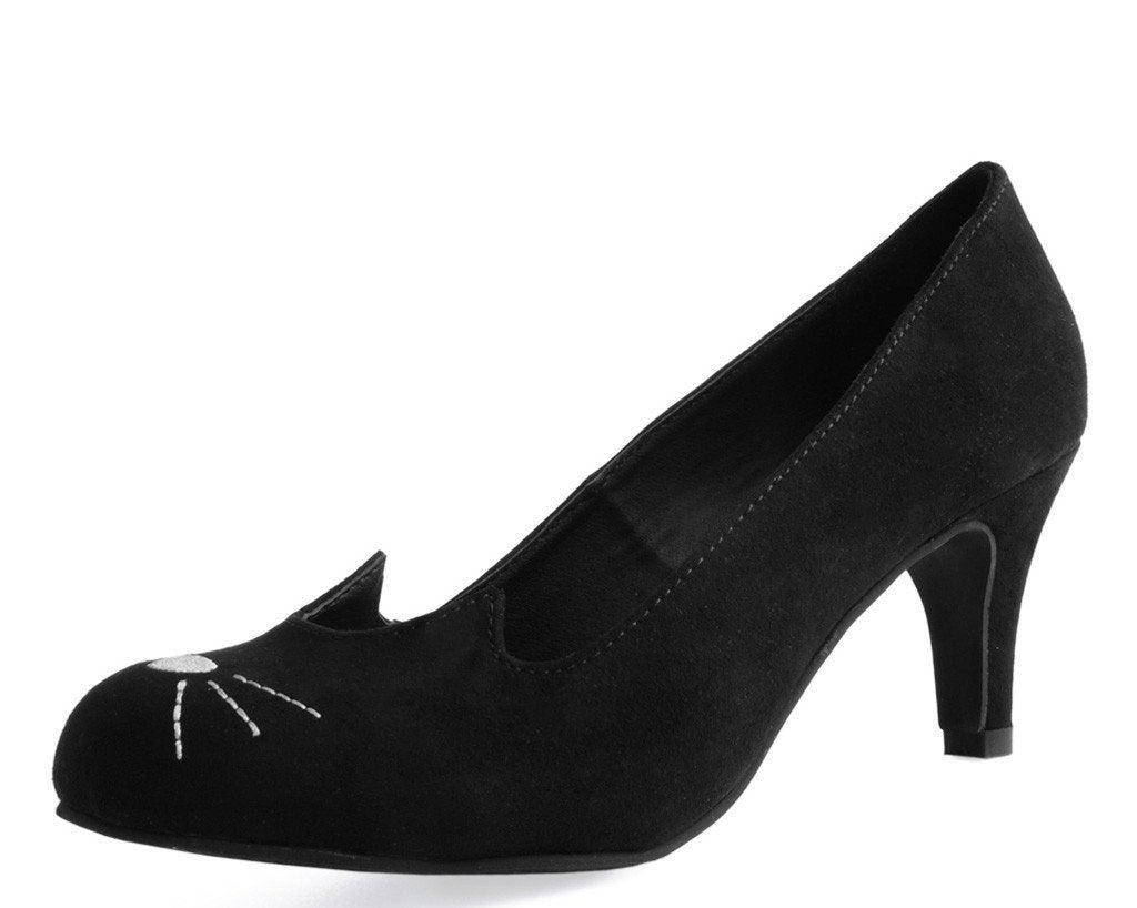 Buy DREAM PAIRS Women's Moda Low Heel D'Orsay Pointed Toe Pump Shoes, Black/Suede,  8 at Amazon.in