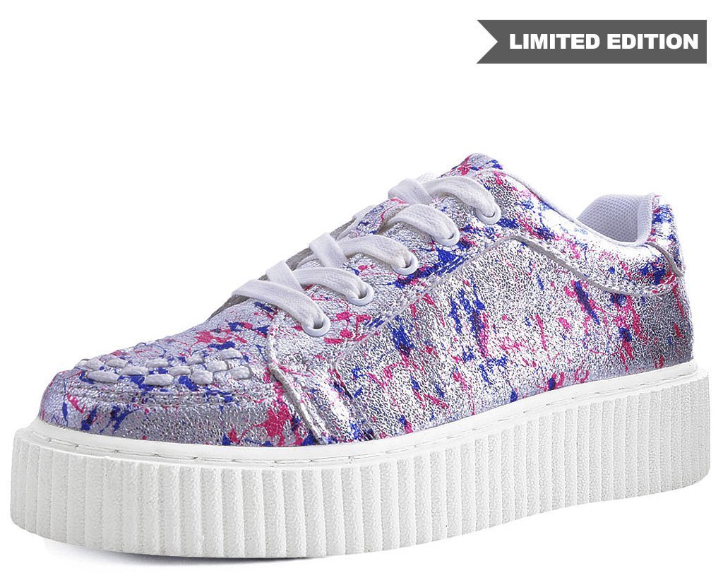 Silver Multi Paint Splash Casbah Creeper 