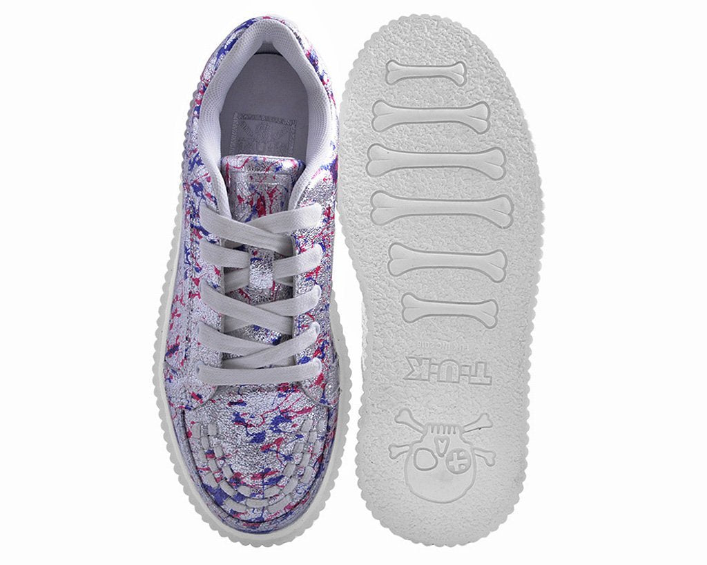 Silver Multi Paint Splash Casbah Creeper 