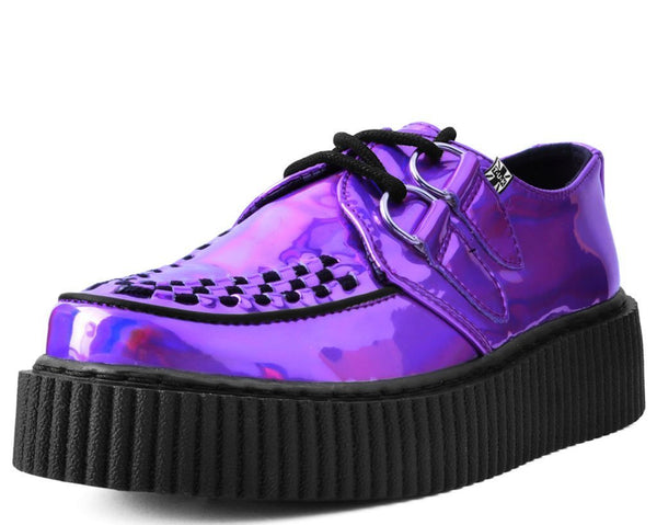 Lavender Iridescent Vegan Casbah Creepers – T.U.K. Footwear Outlet