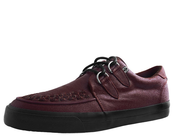 Burgundy Wax Canvas VLK Sneaker 