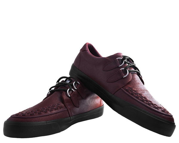 Burgundy Wax Canvas VLK Sneaker 