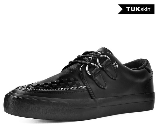 Black Tukskin™ Zipper D-Ring VLK Creeper Sneaker