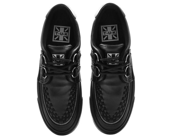 Black Tukskin™ Zipper D-Ring VLK Creeper Sneaker