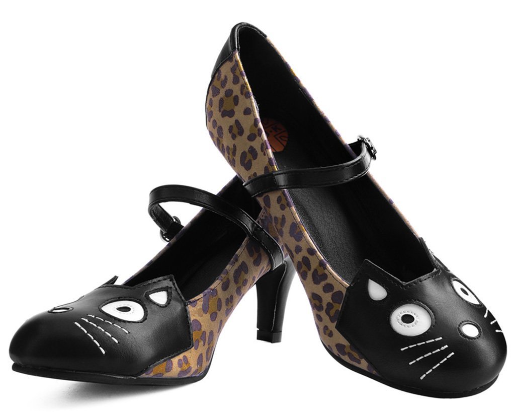 Leopard Kitty Mary Jane Heel 