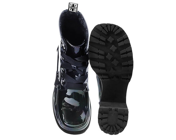 Black Hologram Patent Nosebleed Boot