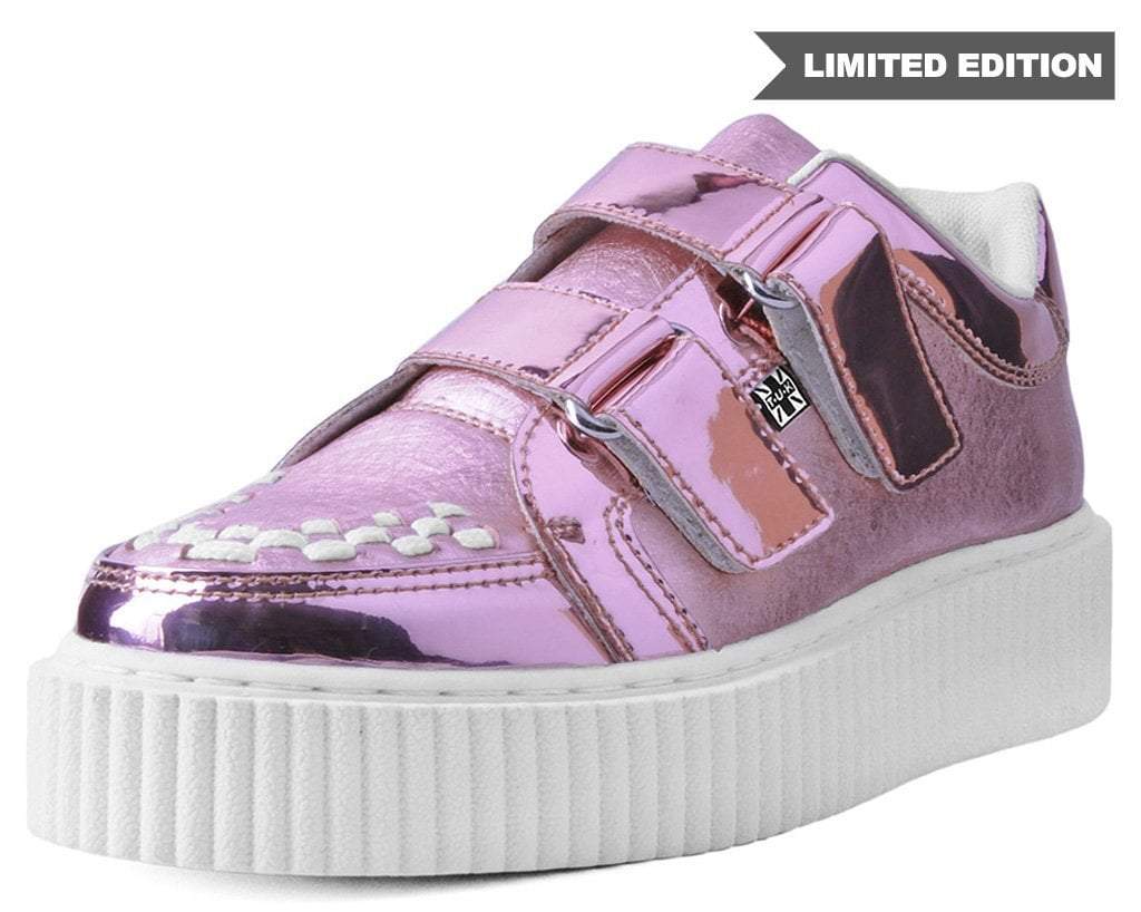 Pink Metallic Double Velcro Casbah Creeper 