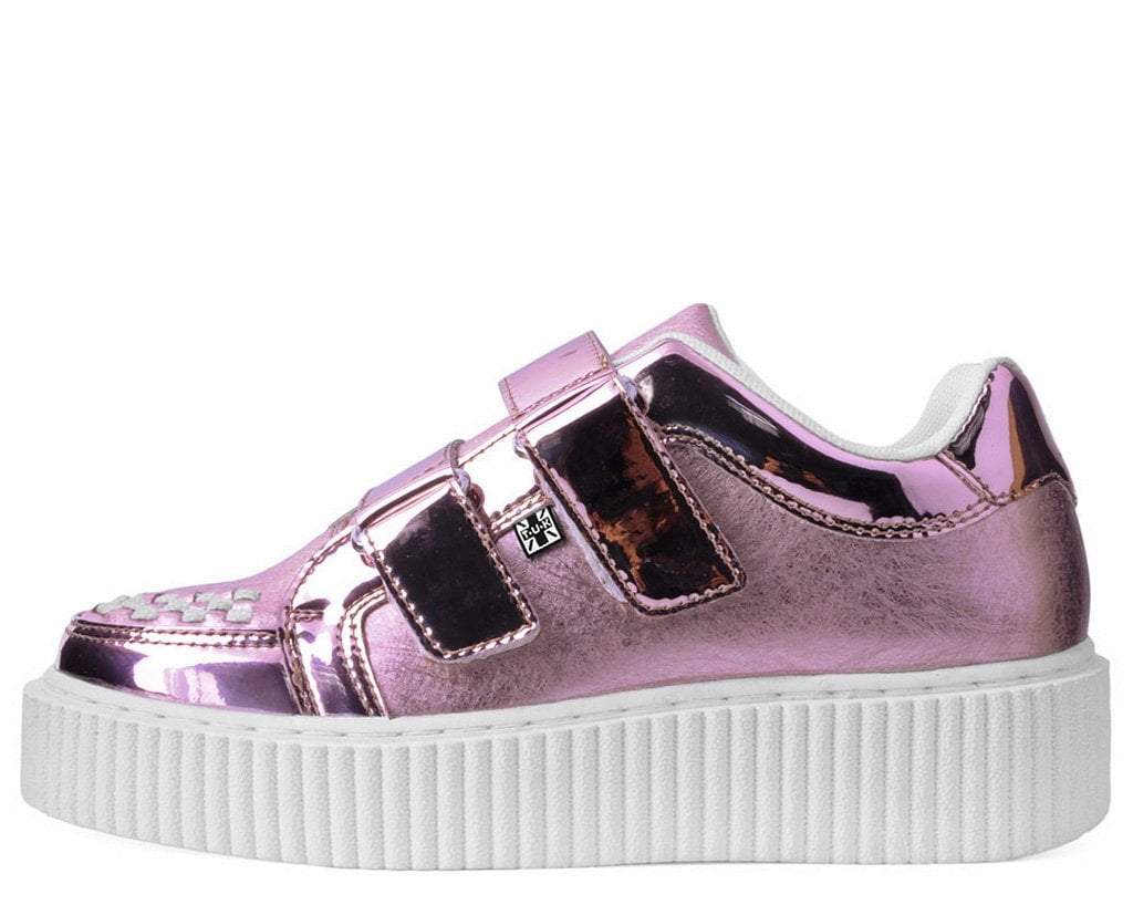 Pink Metallic Double Velcro Casbah Creeper 