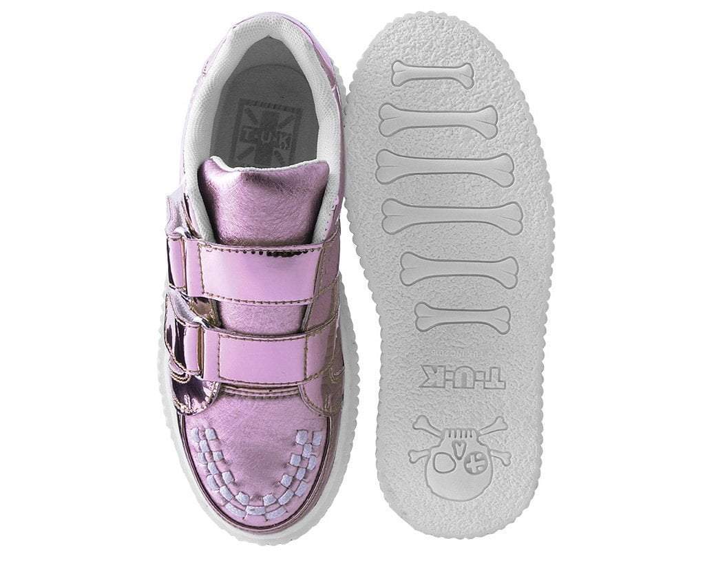 Pink Metallic Double Velcro Casbah Creeper 