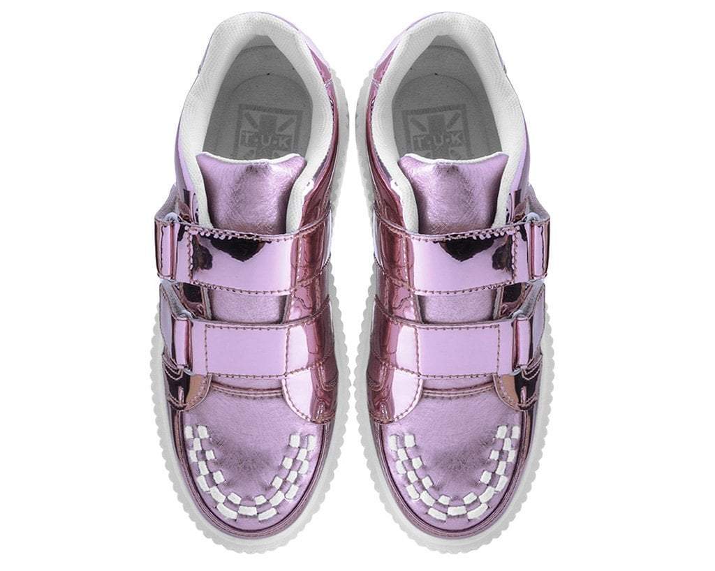 Pink Metallic Double Velcro Casbah Creeper 