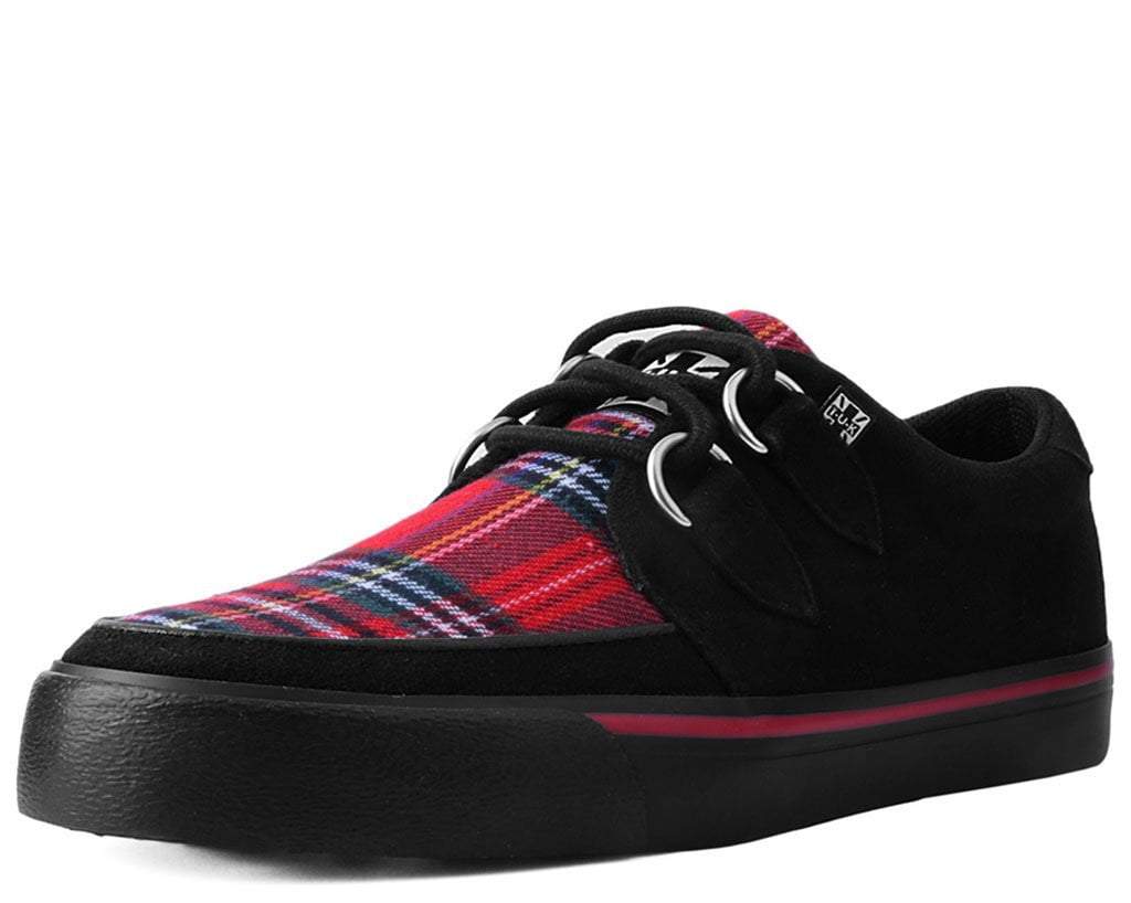 Black Faux Suede & Plaid VLK Sneaker 